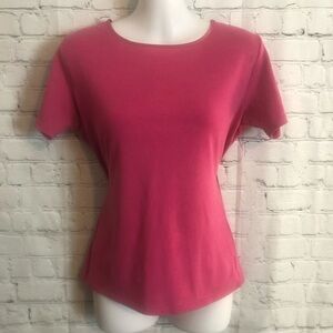Worthington Stretch Pink Short Sleeve Size Small